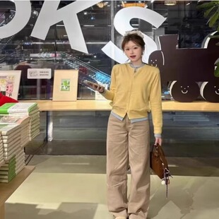 甜美双色毛衣休闲假两件针织衫 2025早秋新款 5155 PARSS ICCLEK