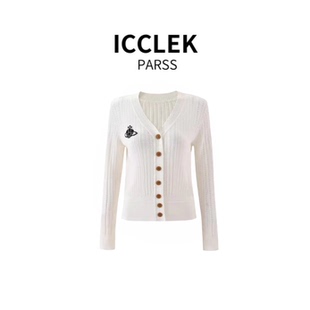 早秋轻奢简约气质名媛V领针织开衫 2025新款 5898 PARSS ICCLEK