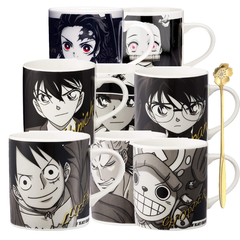 正版路飞黑金马克杯水杯