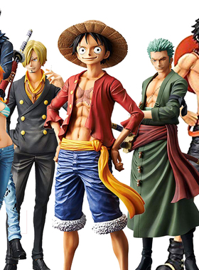 日版Banpresto正版海贼王索隆路飞娜美山治罗萨博超大手办