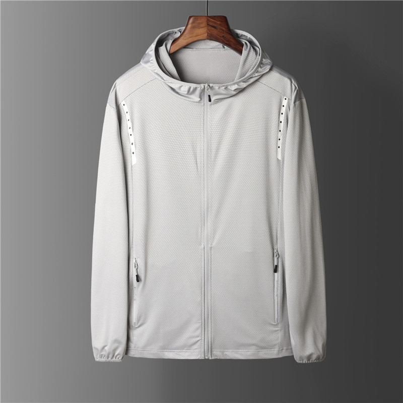 High quality sunscreen ice silk fabric couple's ultra thin sunscreen jacket casual jacket