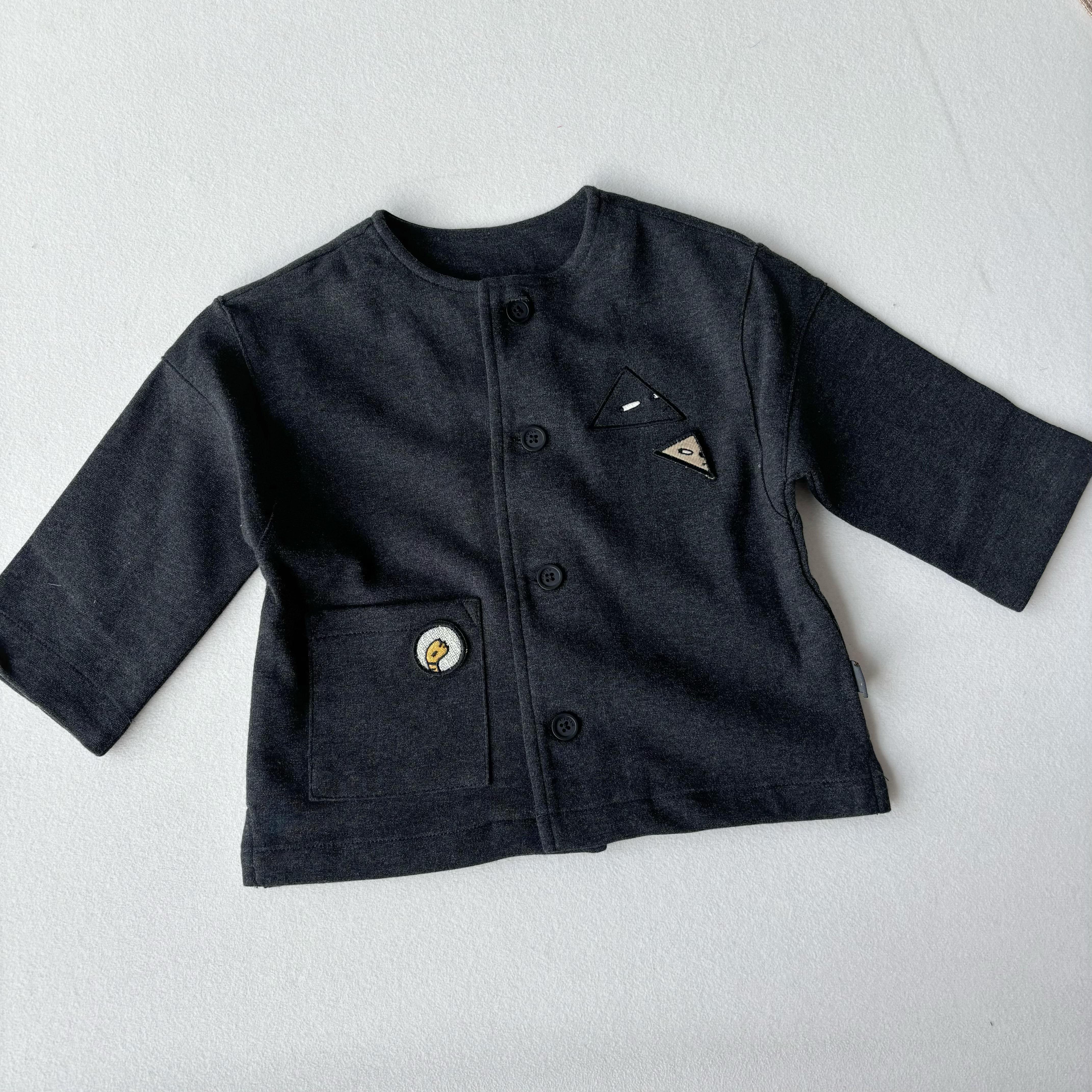 韩国单80-110儿童男女宝宝春秋外套新款简约洋气潮款休闲外套