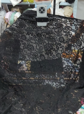 3m黑色龙骨蕾丝，1.5m宽。