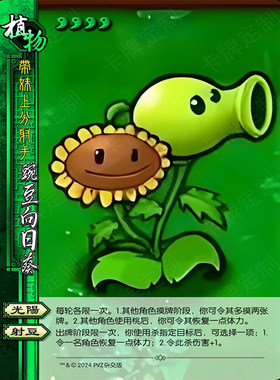 植物大战僵尸杂交版36张三国DIY杀卡牌定制收藏