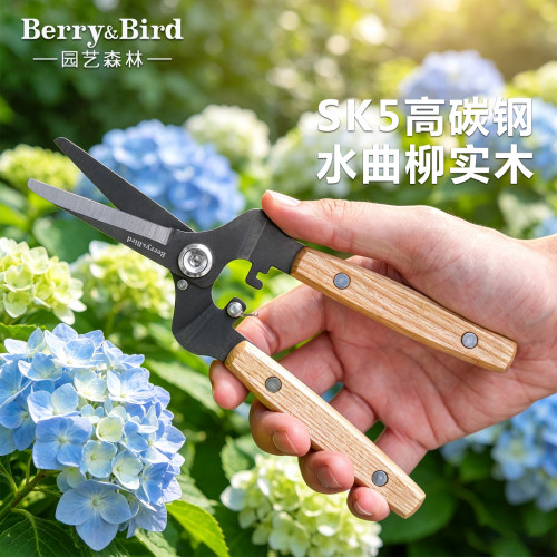 Berry&Bird园艺森林园艺花枝剪盆景果树鲜花修枝剪花艺剪刀高碳钢