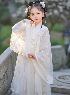 汉服女童2026新款古风超仙夏春装