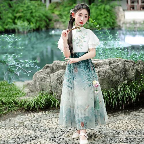 新款马面裙女童汉服2026儿童裙子