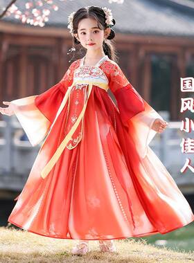 汉服女童连衣裙2026新款春夏儿童