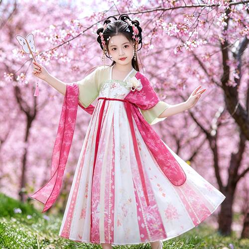 儿童汉服女童中式古装2026新款