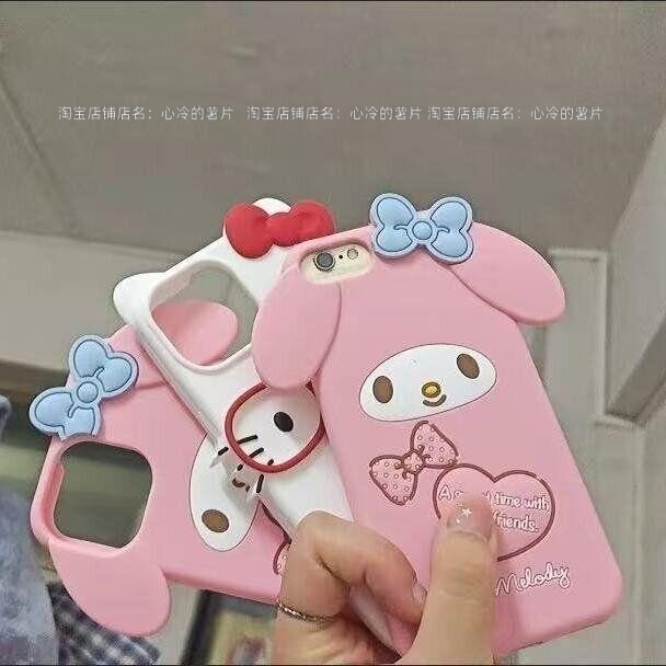 美乐蒂KT猫咪苹果4s手机壳iPhone5se女1615141312女17pro软xsmax