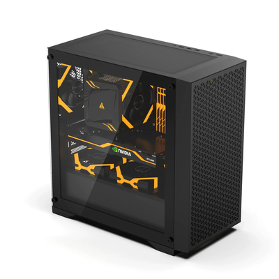 金河田商誉S39电脑机箱M-ATX家用侧透水冷静音机箱加厚钢板静音