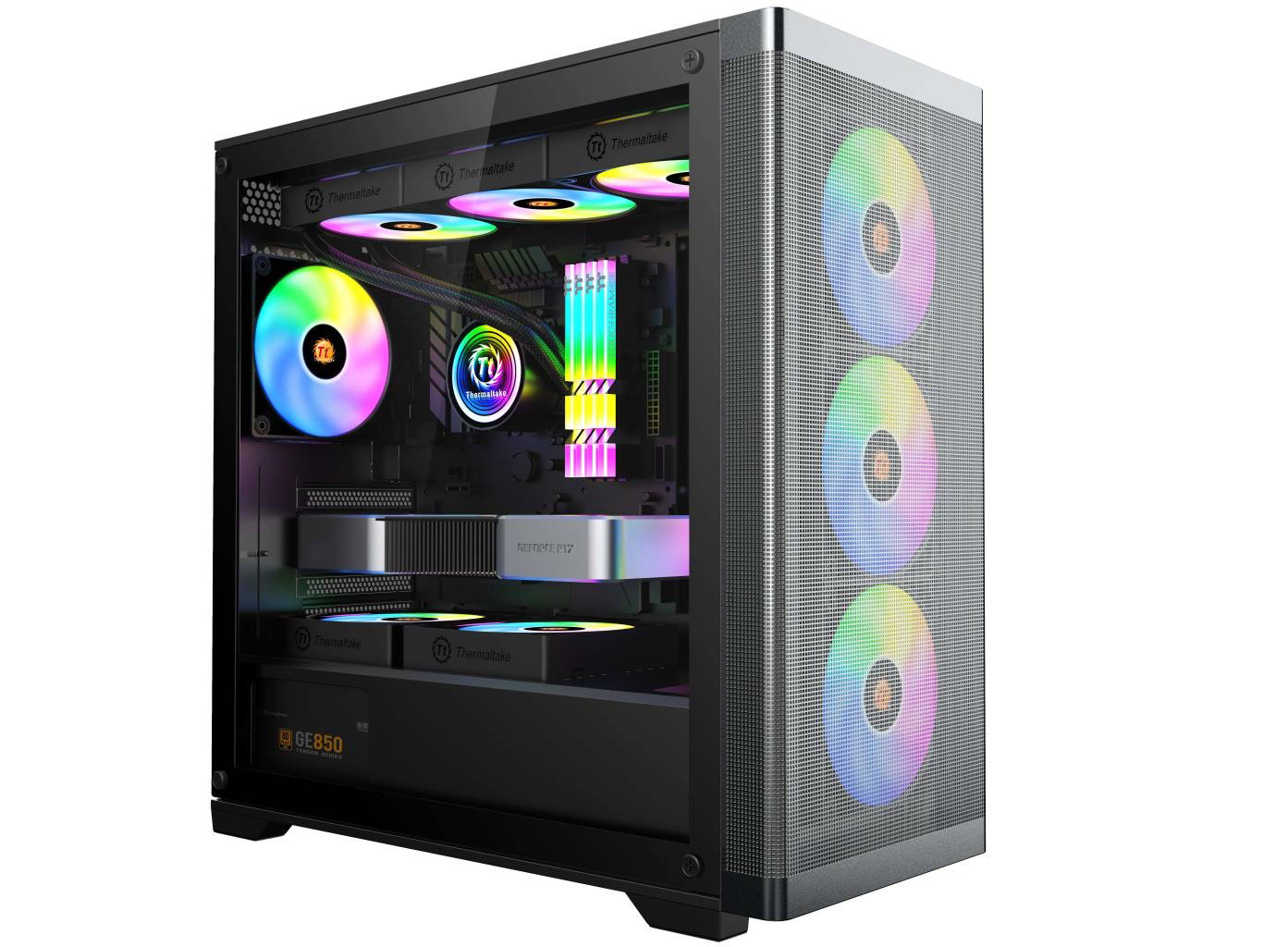 Thermaltake途腾TT电脑机箱AK47PLUS侧透MATX顶置360水冷长显卡