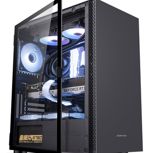 金河田预见凌霜pro机箱台式机360水冷侧透白色主机X99主板侧拉门