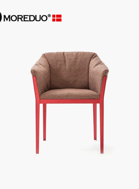 MOREDUO/意式餐椅Cotone Chair全真皮休闲椅客厅沙发椅卧室书桌椅