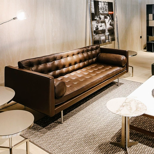 Медуо/простой и современный кожаный диван магистральный диван маленькая квартира гостиная в прямом разряде с двойным положением