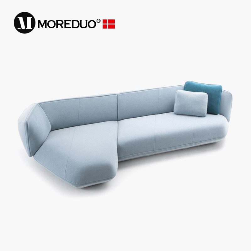 moreduo/意式现代布艺沙发 floe insel sofa大平层转角弧形布沙发