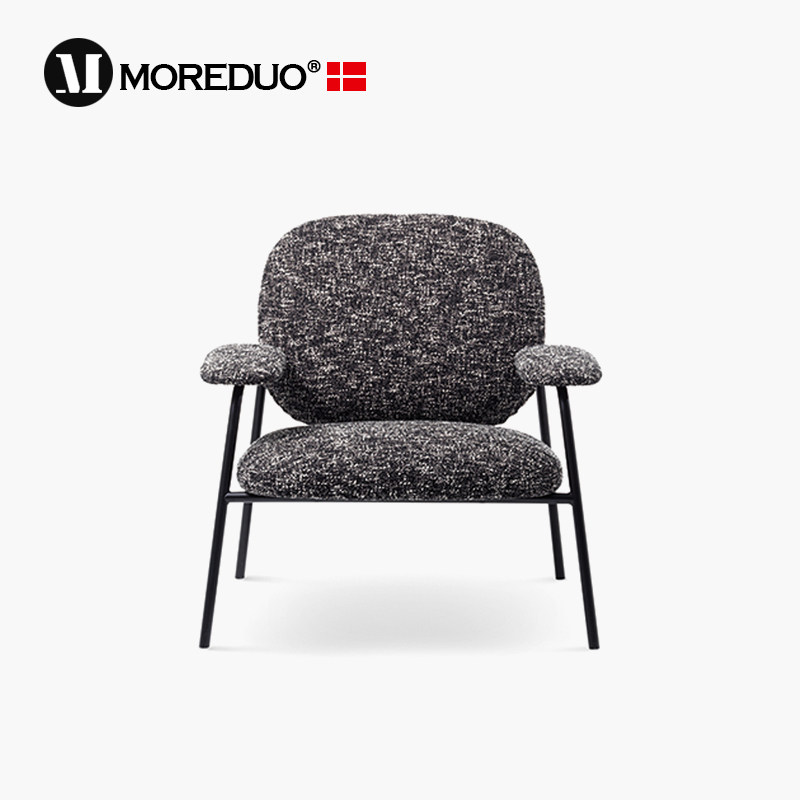MOREDUO/意式现代客厅沙发椅布艺设计师休闲椅单人椅 Philo chair