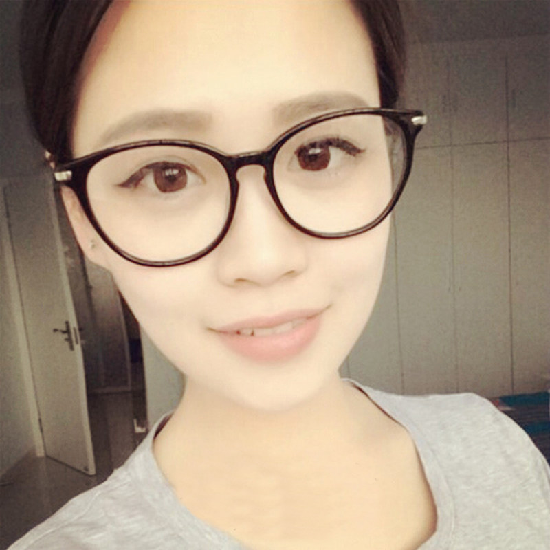 复古大框有度数近视眼镜男女款板材韩版潮学生超轻配成品眼镜圆形