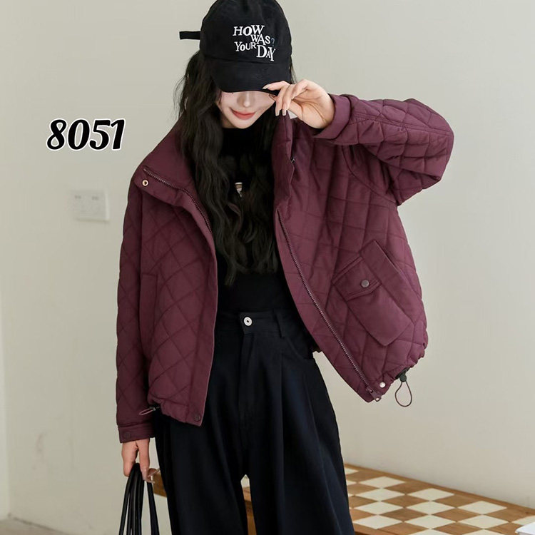 羽绒韩版短款2024冬季新款宽棉衣/棉服
