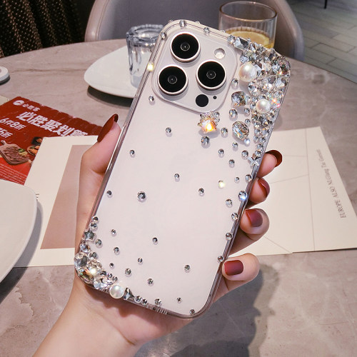 时尚oppoReno16Pro手机壳带钻石高档reno15奢华水晶14镶钻保护套13网红12新款Findx10全包软X9防摔X8神X7个性