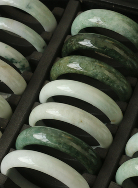 缅甸玉石手镯送质检证书