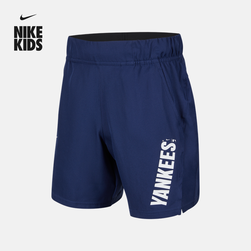 耐克纽约洋基队大童速干短裤男童官方NIKE VICTORY MLB II2169