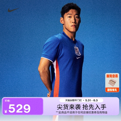 Nike耐克上海申花速干男足球球衣