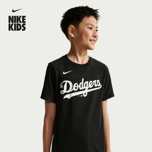 Nike耐克道奇队MLB大童短袖T恤