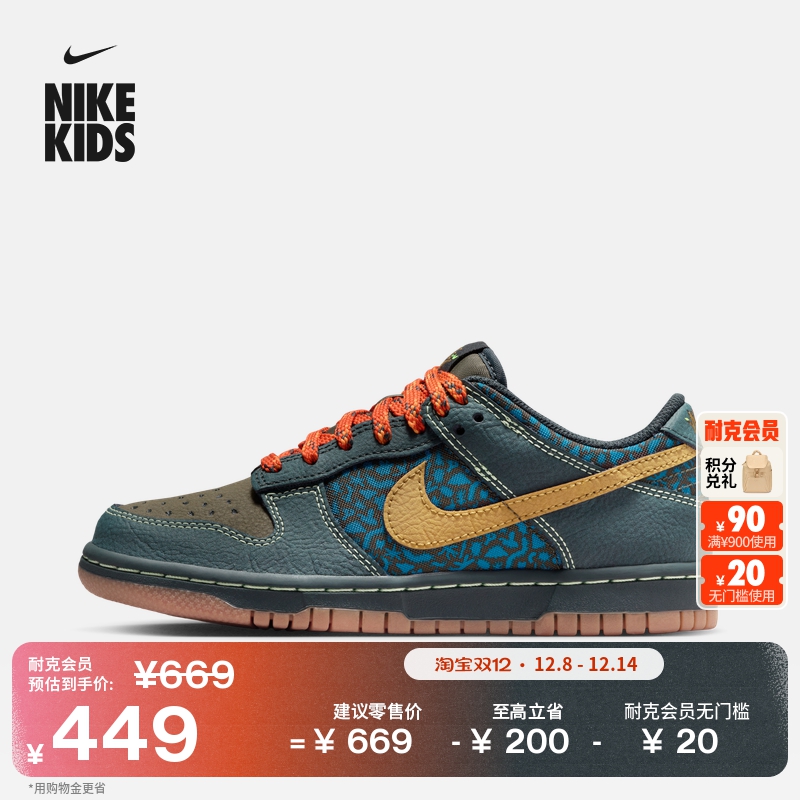 Nike耐克Dunk户外大童运动鞋板鞋