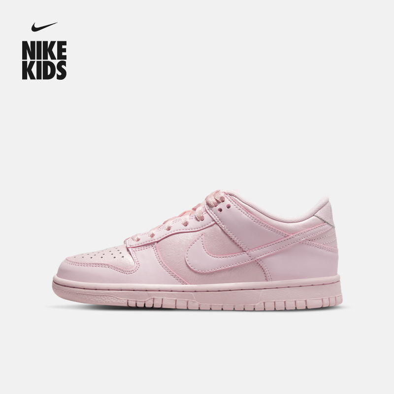 耐克大童平底运动鞋夏季新款男女童低帮耐穿板鞋NIKE DUNK 921803 - 实物图