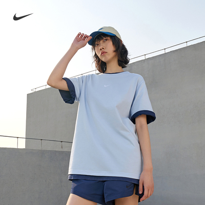 Nike耐克超宽松纯棉女子短袖T恤