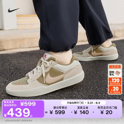 Nike耐克FORCE58陆冲透气滑板鞋
