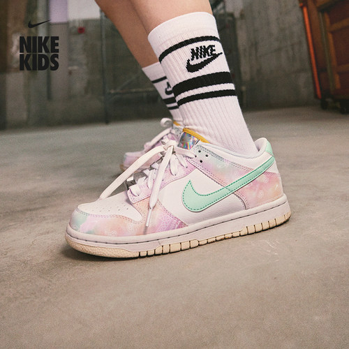 Nike耐克DUNK平底大童运动鞋板鞋