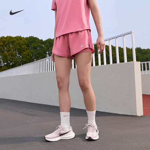 Nike耐克ONE二合一女子中腰短裤
