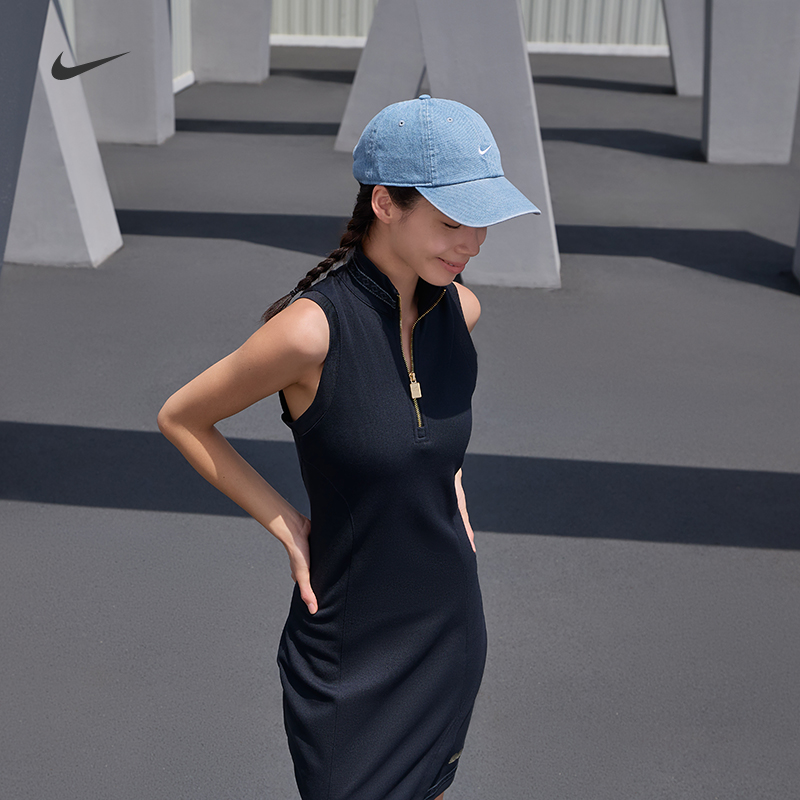 Nike耐克官方软顶牛仔运动帽秋季复古拼接刺绣简约耐克勾HF03