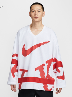 耐克男子透气超宽松冰球球衣针织网眼舒适学院风NIKE HV1138