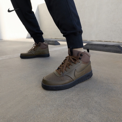 Nike耐克冬季款中帮男运动鞋板鞋