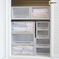 Multi-layer combination drawer storage cabinet, square storage box, stackable wardrobe, underwear storage box, storage cabinet thumbnail 7