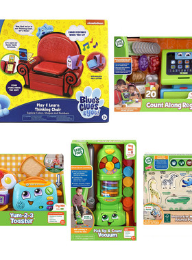 leap frog跳跳蛙电子手表 字母冰箱贴 积木火车思维椅 英文启蒙