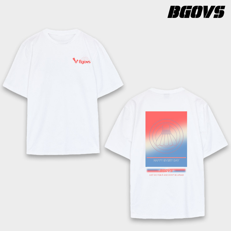 2025韩国春夏新品BGOVS羽毛球服男女同款休闲速干轻薄T恤运动短袖