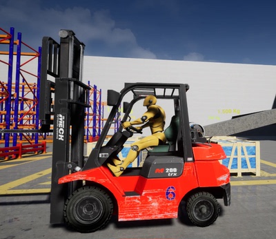 ue5虚幻5 蓝图 Driveable Forklift 货物搬运车物流叉车 永久更新