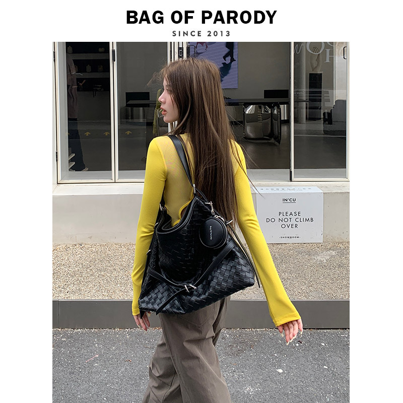 Bag of parody编织包包2024新款高级感大容量腋下单肩斜挎托特包 箱包皮具/热销女包/男包 托特包 原图主图