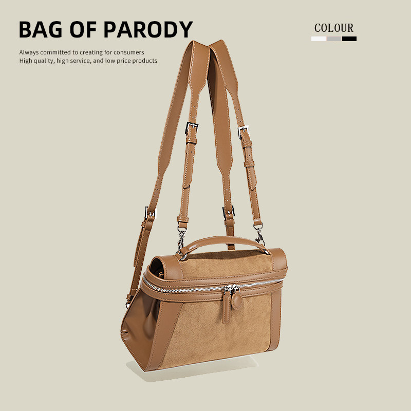 Bag of parody 包包2025新款春季高级感磨砂手提包斜挎复古双肩包,箱包皮具/热销女包/男包,双肩背包,淘宝优惠券,粉丝福利购,淘宝优惠卷
