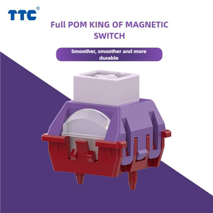 TTC全POM万磁王轴长弹簧Q弹跟手高稳定TTC KOM磁轴KingMagnetic