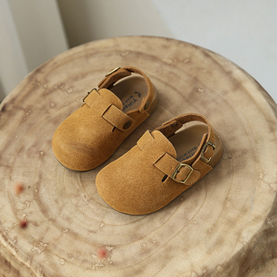 防撞包头宝宝凉鞋 新款 软底透气防滑 2025夏季 一号鱼儿童勃肯凉鞋