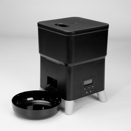 小狗自动喂食器按键设置可纯5A电池驱动auto pet feeder