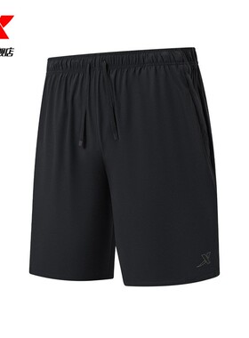 特步男裤短裤运动裤2025夏季新款梭织中裤五分裤冰丝975229240593