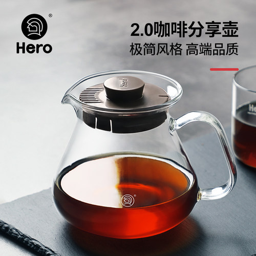 hero英雄可加热耐高温手冲咖啡壶