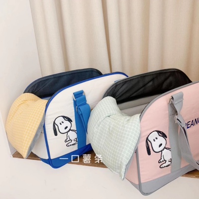 现货~韩国parisdog宠物猫咪狗狗snoopy史努比外出包遛狗包