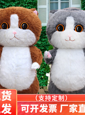 网红充气猫咪人偶服装商场活动道具气氛猫玩偶服成人人穿大熊猫